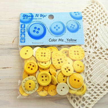 [제시제임스] 드레스잇업 단추 #55(Color Me Yellow)
