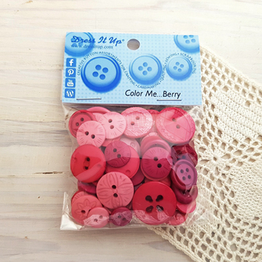 [제시제임스] 드레스잇업 단추 #3167(Color Me Berry)