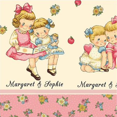 [Dear Little World]마가렛&amp;소피2 싱글보더- 핑크